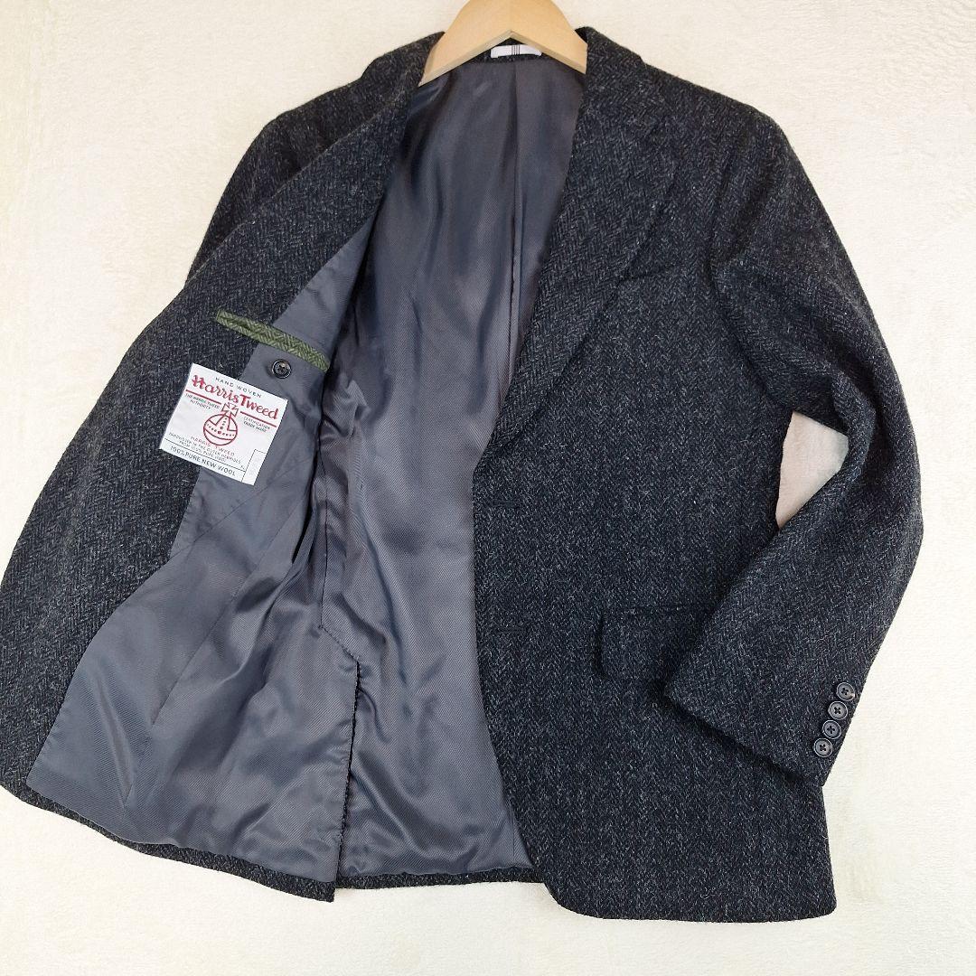ハリスツイード　スーツセレクト　テーラードジャケット　ヘリンボーン　A4