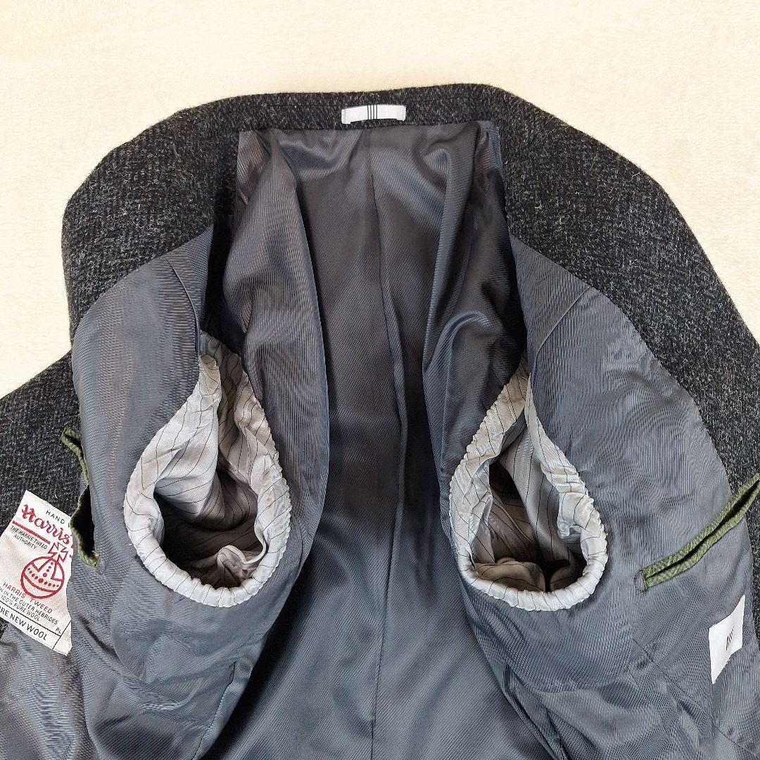 ハリスツイード　スーツセレクト　テーラードジャケット　ヘリンボーン　A4