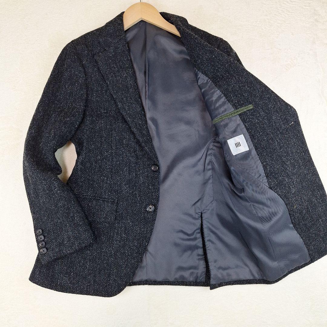 ハリスツイード　スーツセレクト　テーラードジャケット　ヘリンボーン　A4