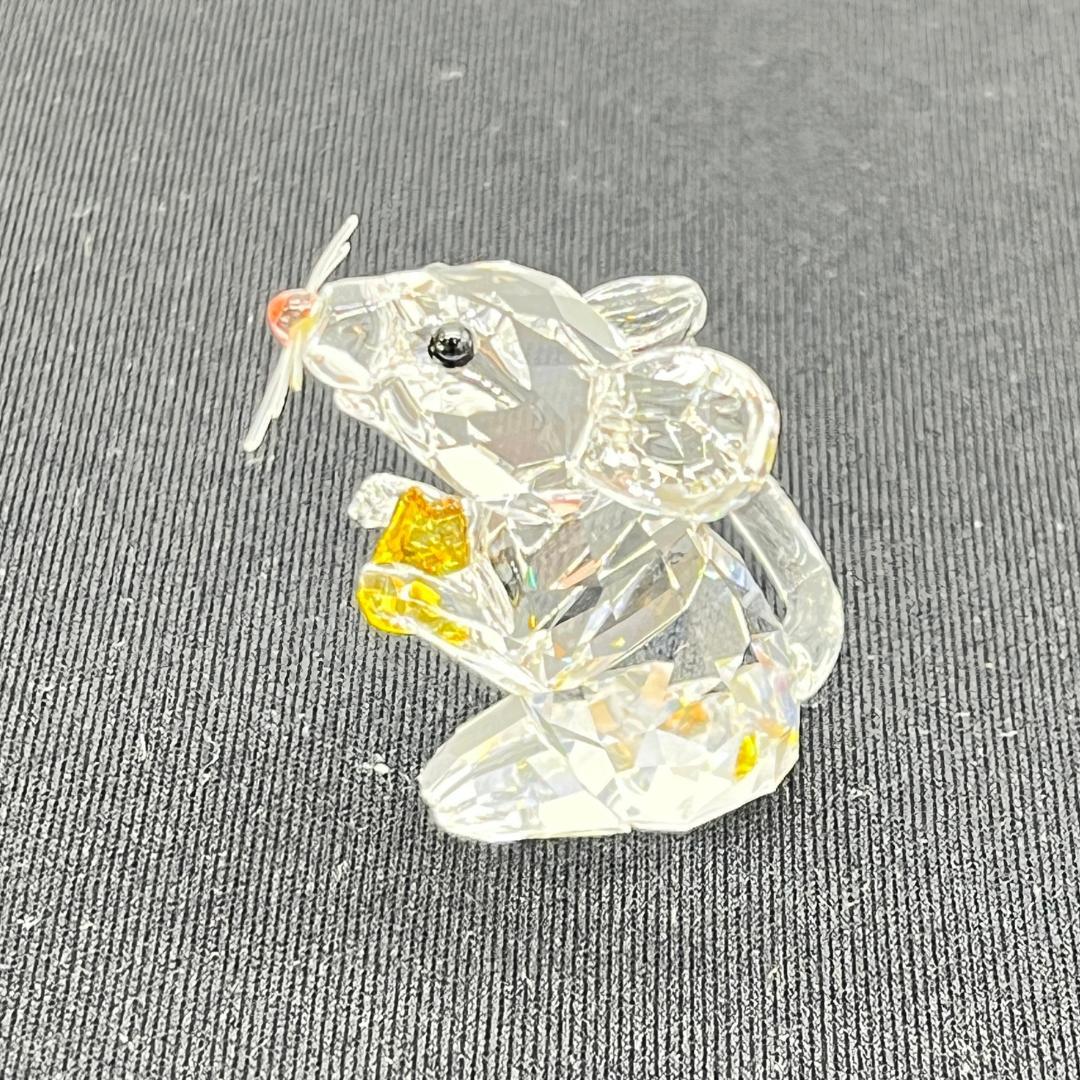 SWAROVSKI スワロフスキー クリスタル　ネズミ チーズ付き 専用箱付き