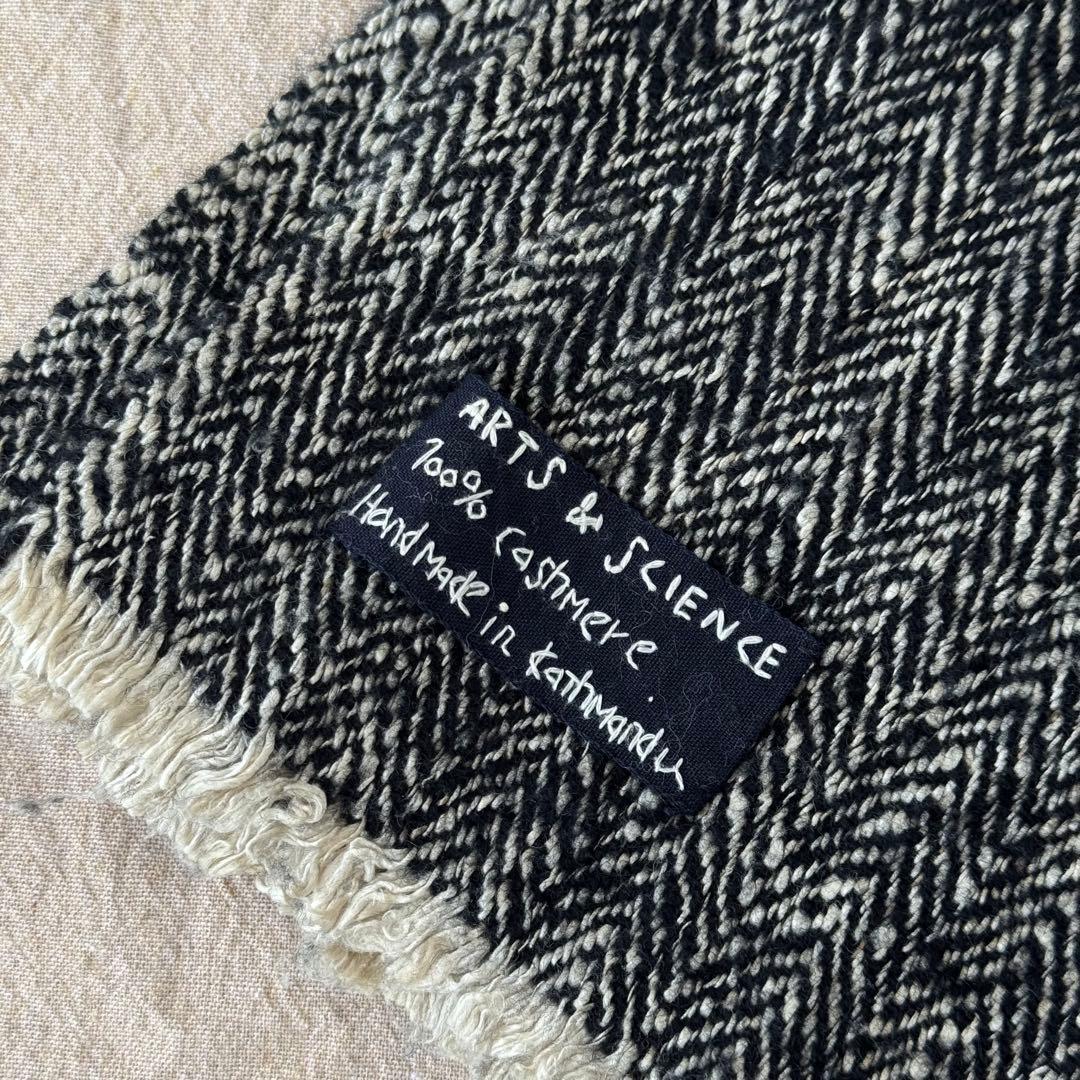 ARTS&SCIENCE Fringe shawl カシミヤ フリンジショール