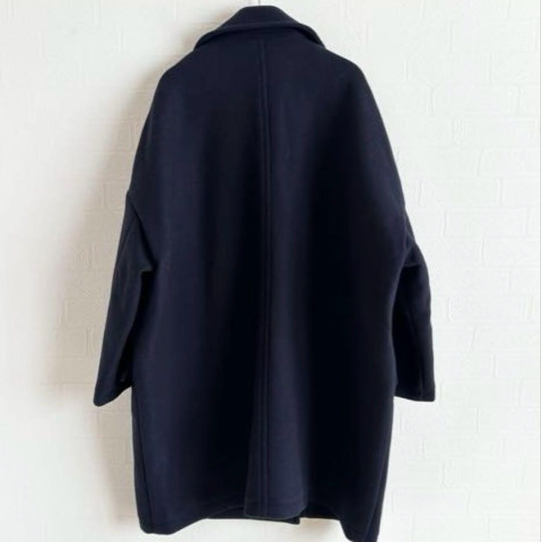 ［美品］2023AW⭐︎FRAMeWORK　ロングPコート　ネイビー