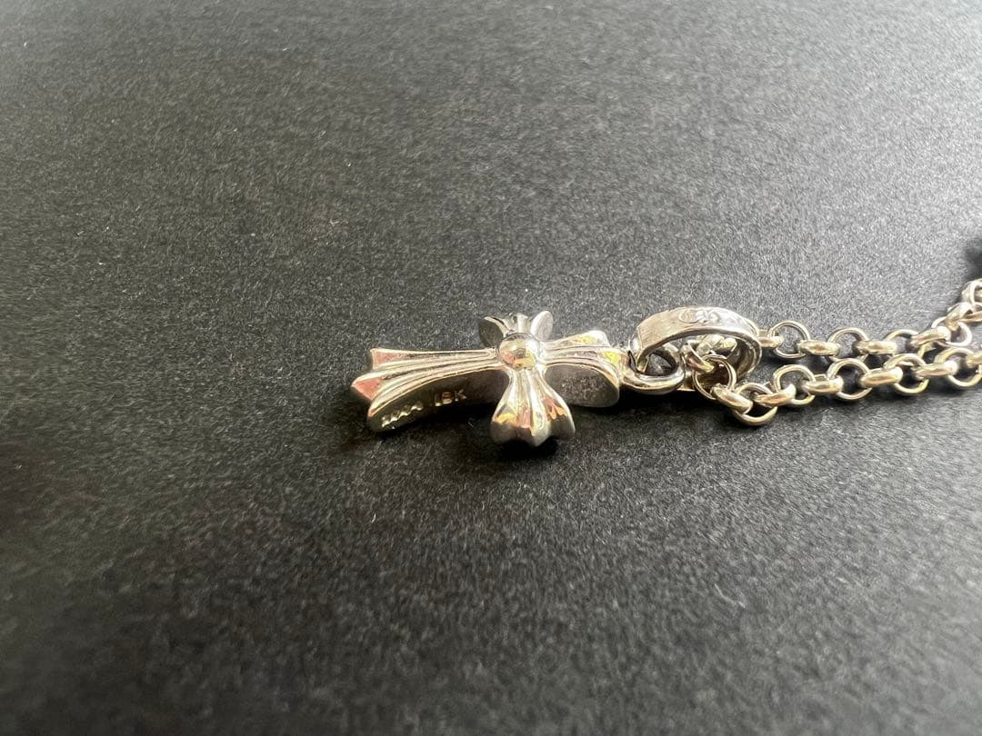 小*鹿様 クロムハーツ ネックレス ピンクサファイア 18K wg ベビーファッ