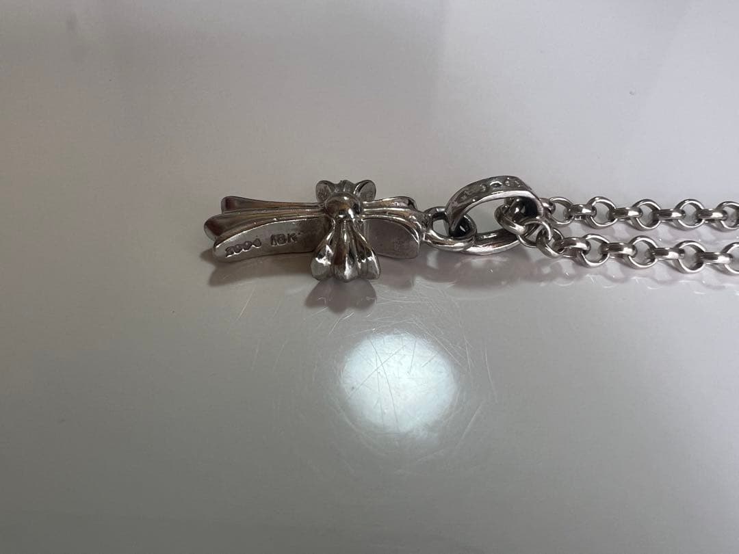 小*鹿様 クロムハーツ ネックレス ピンクサファイア 18K wg ベビーファッ