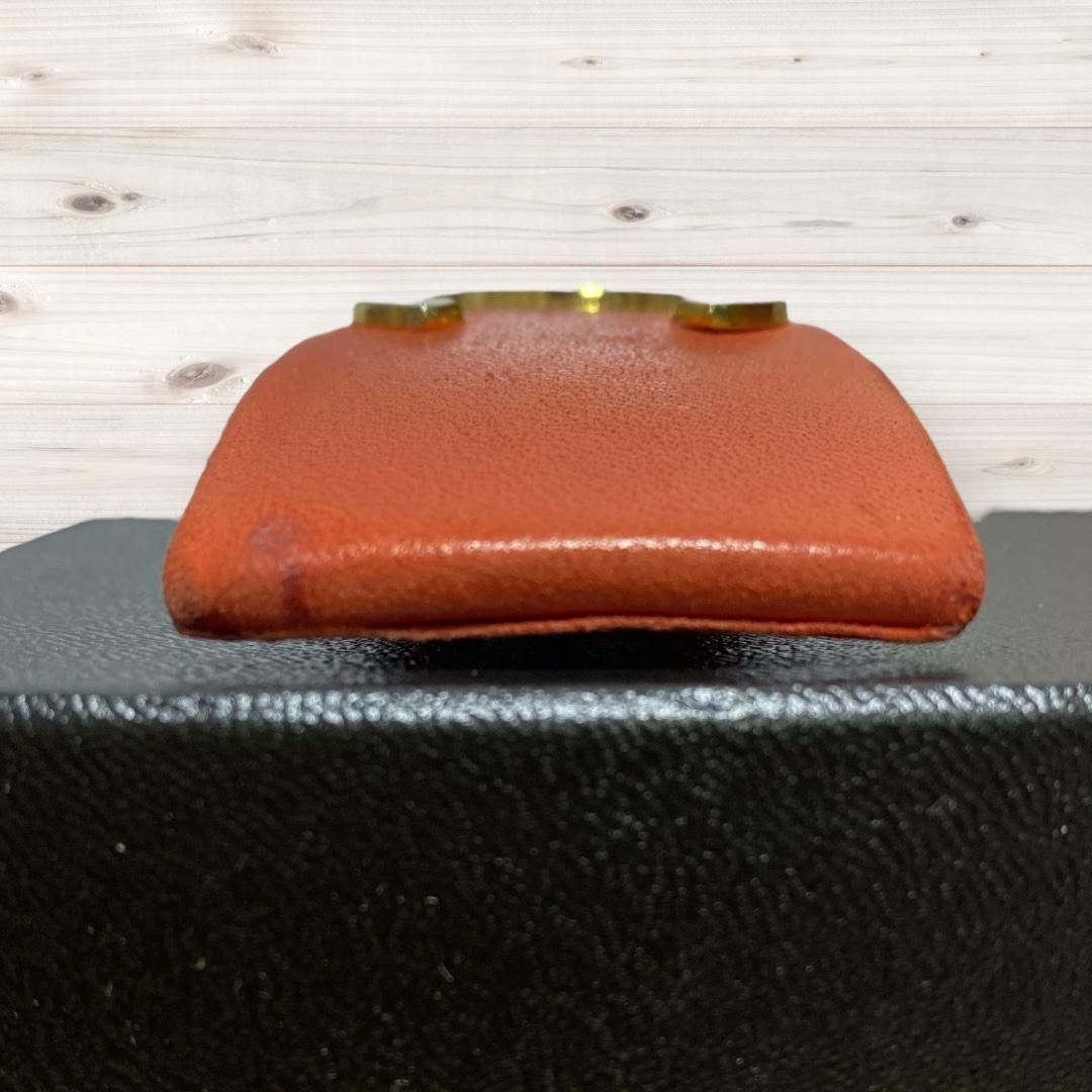 シャネル ココマーク バレッタ ヘアークリップ オレンジ朱色