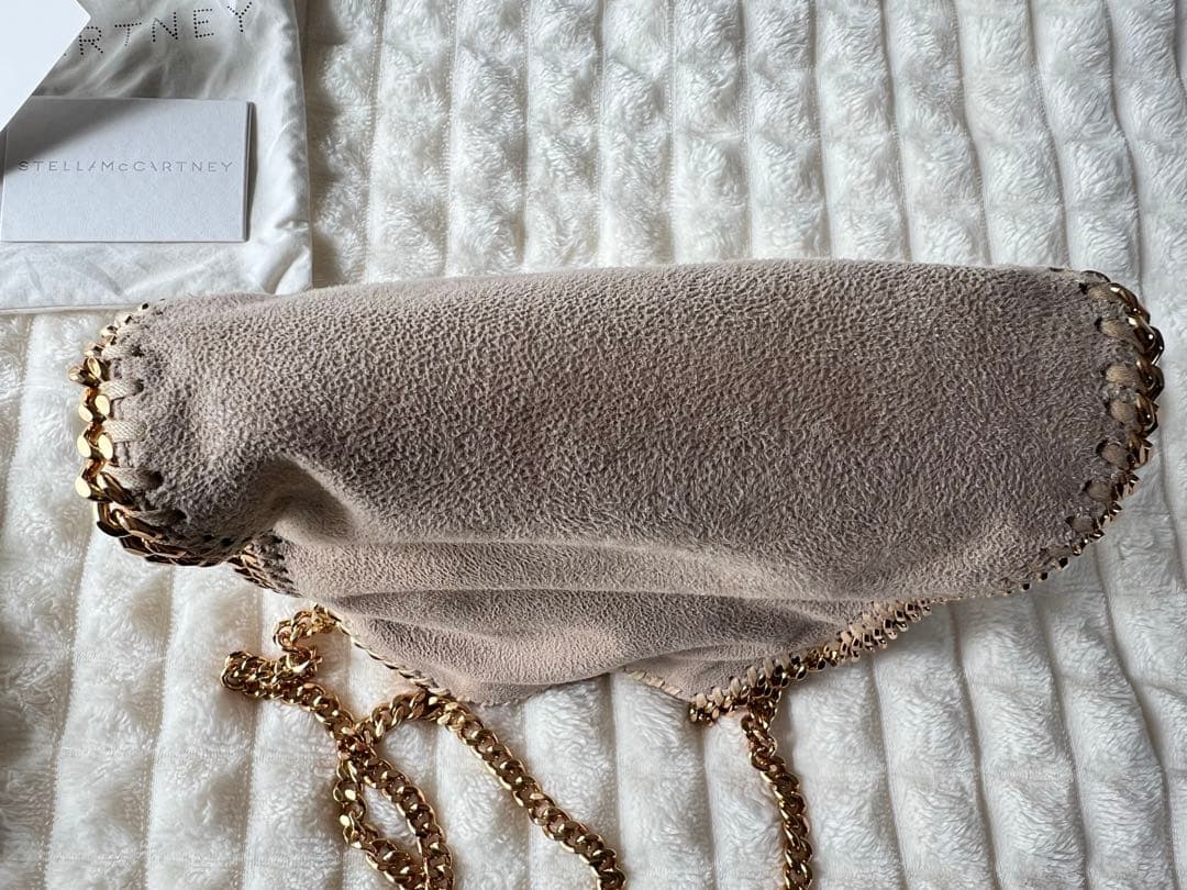 美品★ステラマッカートニー　ファラベラ　タイニー　ベージュ×ゴールド