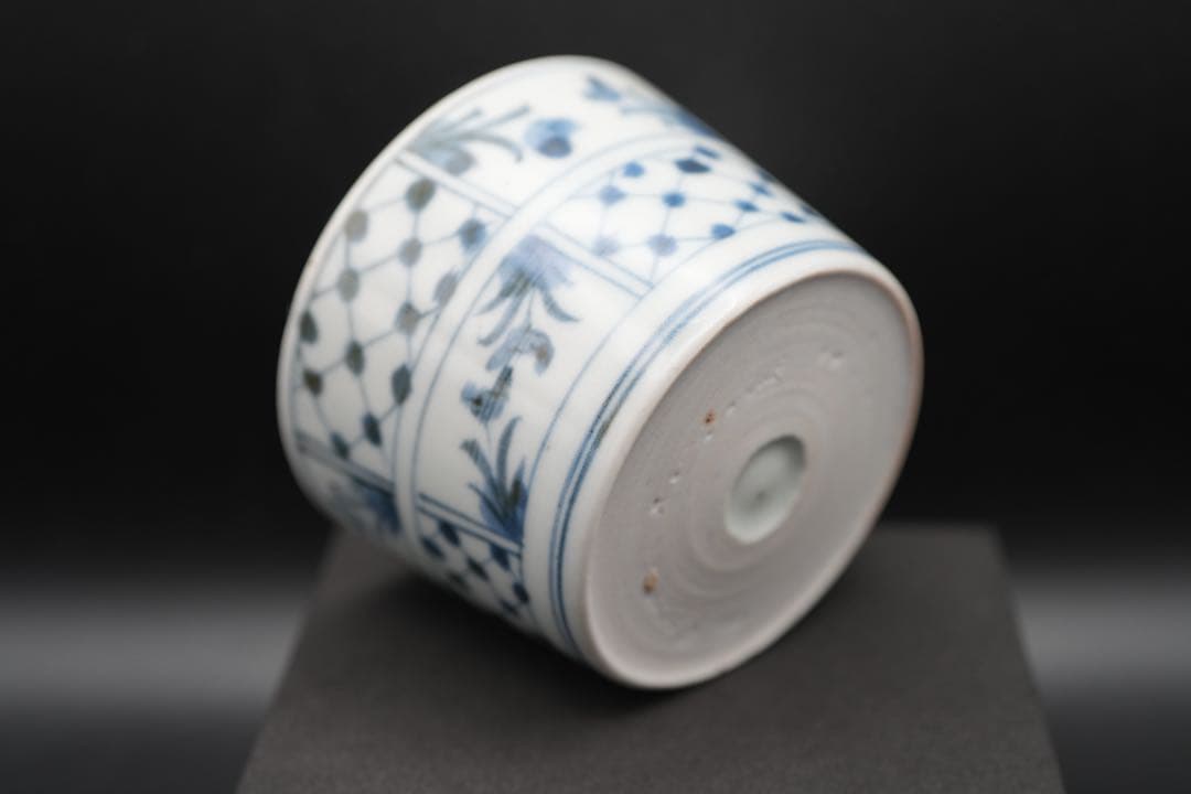 （青 6） 古伊万里 蕎麦猪口 そば猪口 染付 染付け 江戸後期