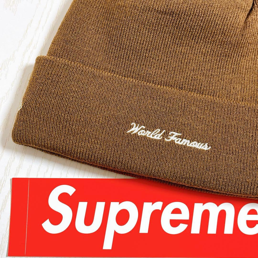 Supreme NEW ERA ビーニー　BOXロゴ　バンダナ　ブラウン　茶色