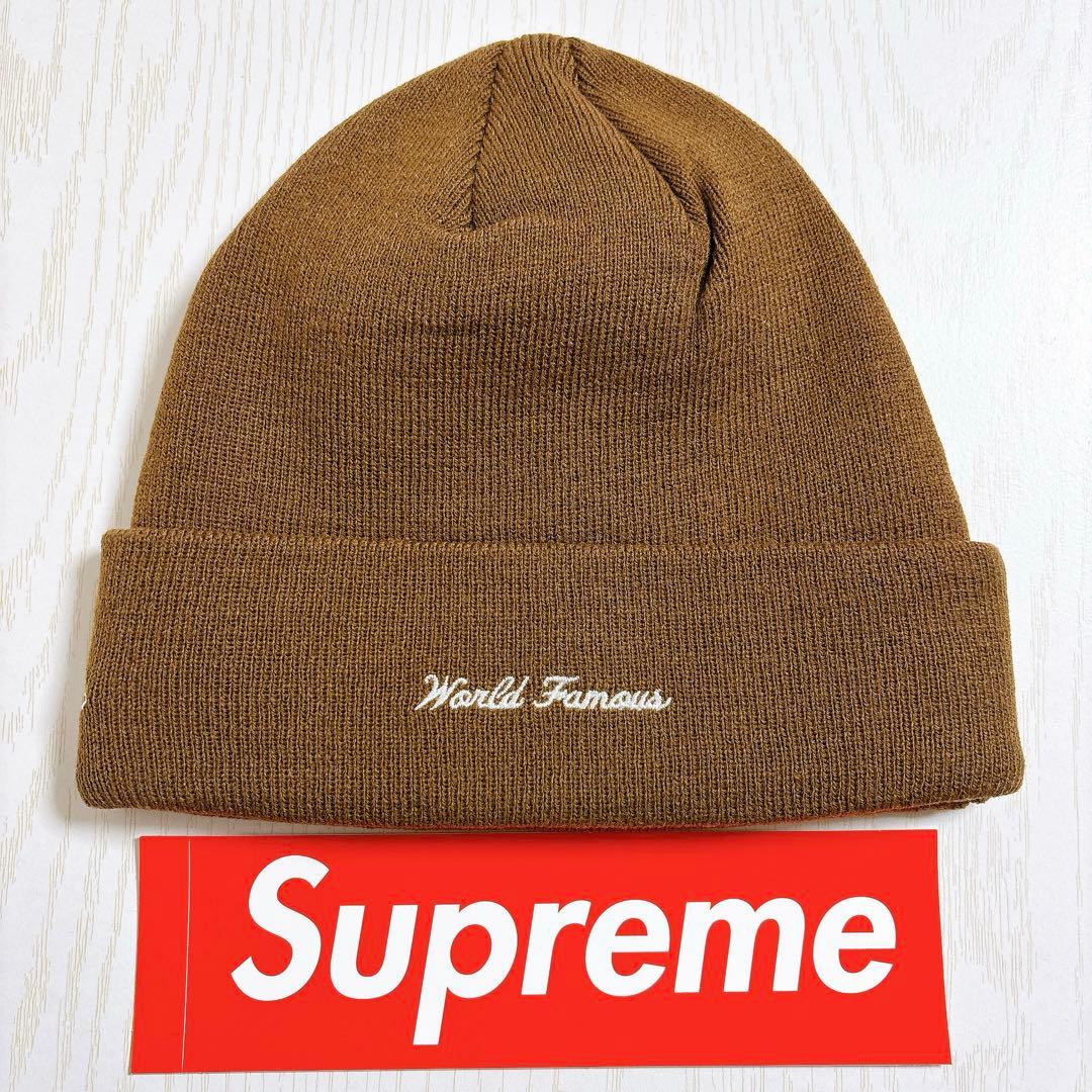 Supreme NEW ERA ビーニー　BOXロゴ　バンダナ　ブラウン　茶色