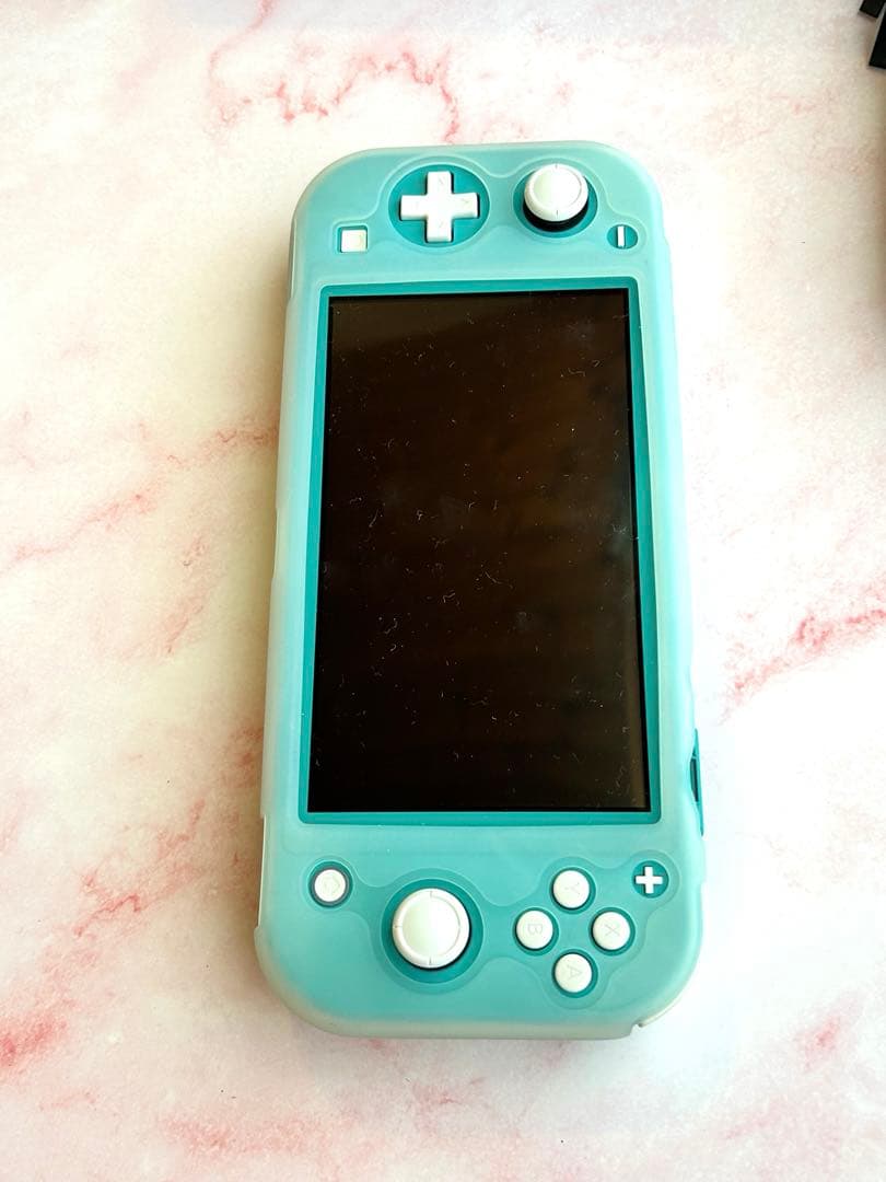 nintendo switch lite 本体 ターコイズ ケース付