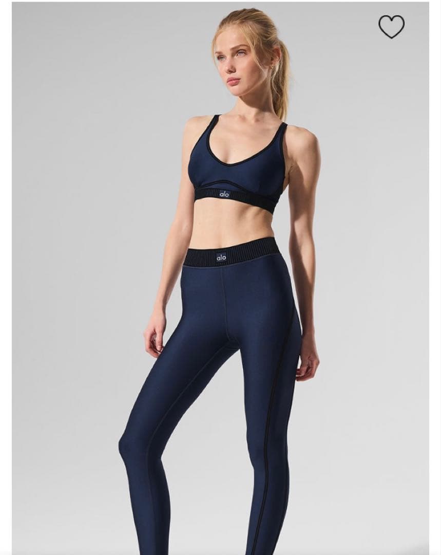 【美品】alo yoga ネイビー ヨガレギンス　Sサイズ