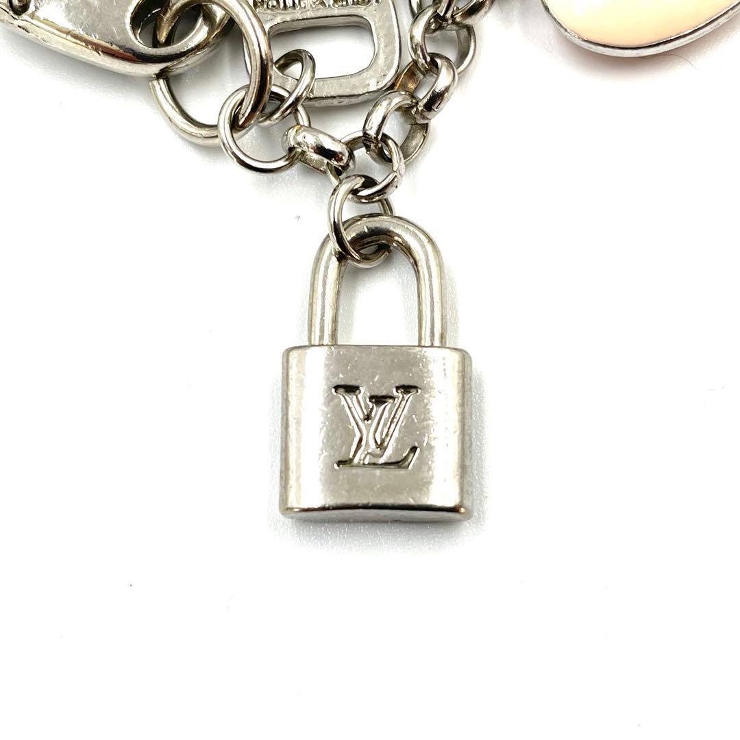 《超美品》ルイヴィトン キーホルダー チャーム ハート カデナ マルチカラー