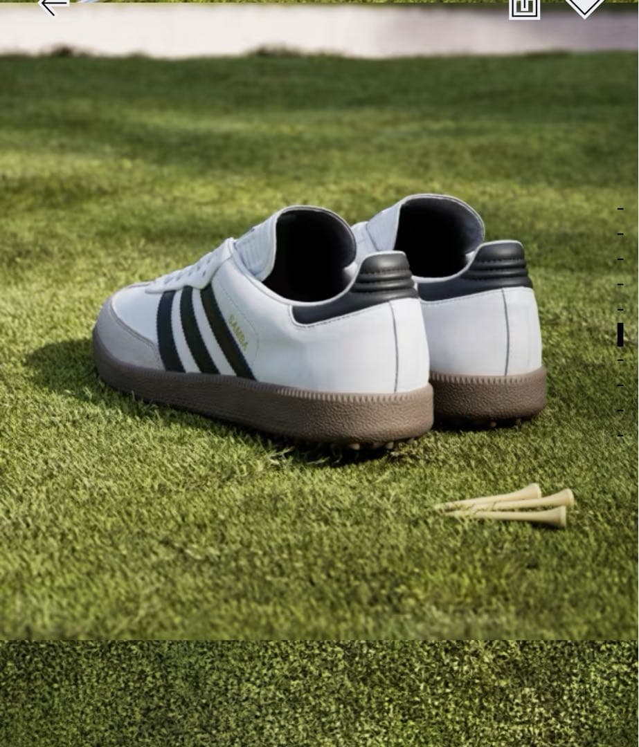 adidas Samba ゴルフシューズ ブルグレインレザー