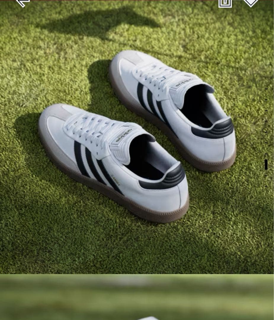 adidas Samba ゴルフシューズ ブルグレインレザー