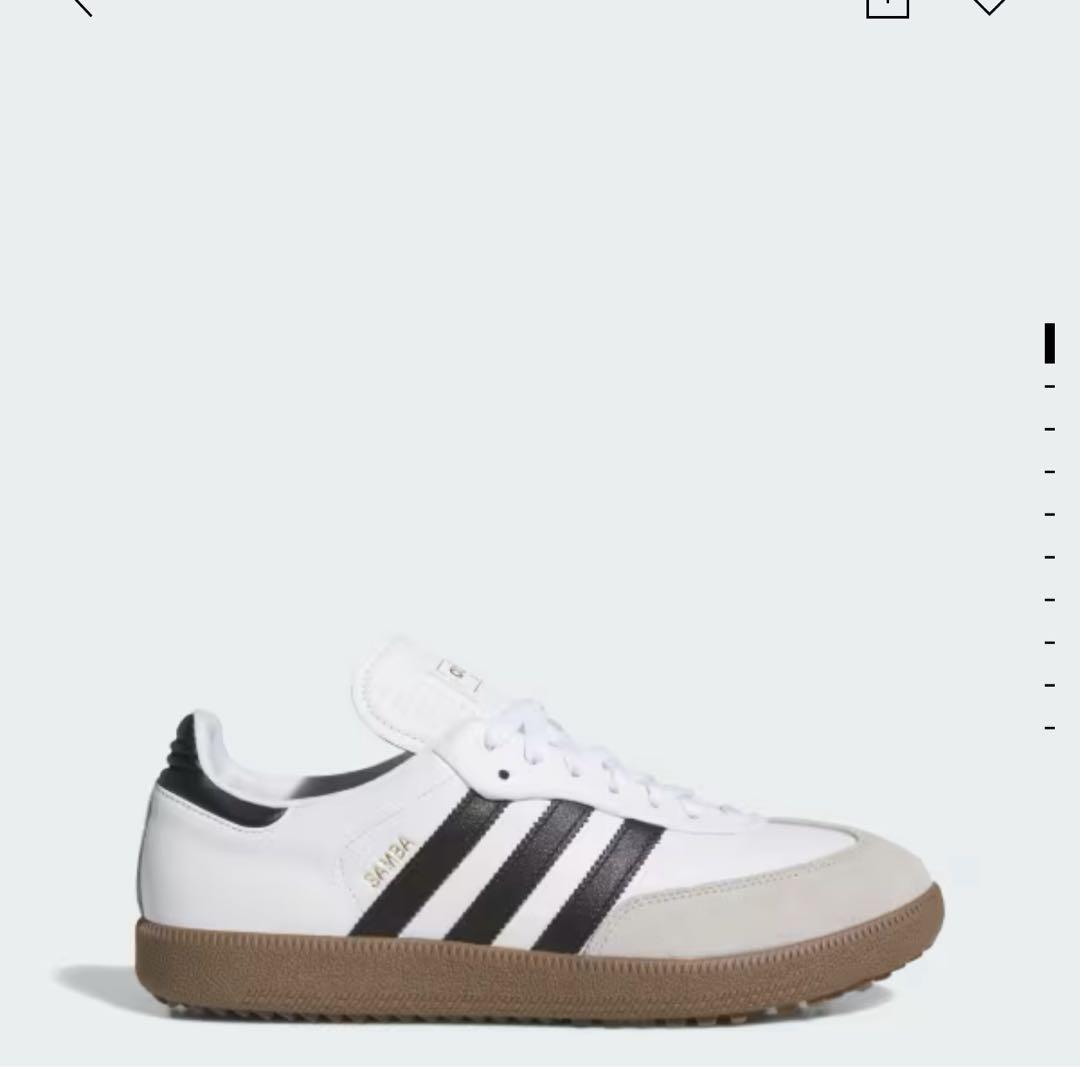 adidas Samba ゴルフシューズ ブルグレインレザー