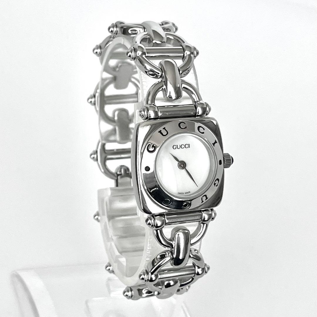 グッチ GUCCI 6400L レディース腕時計 磨き済み 電池新品 s2243