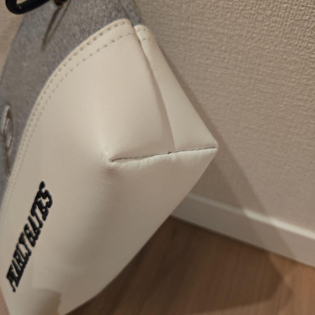 【セール】PEARLY GATES クラッチバッグ グレー/ホワイト