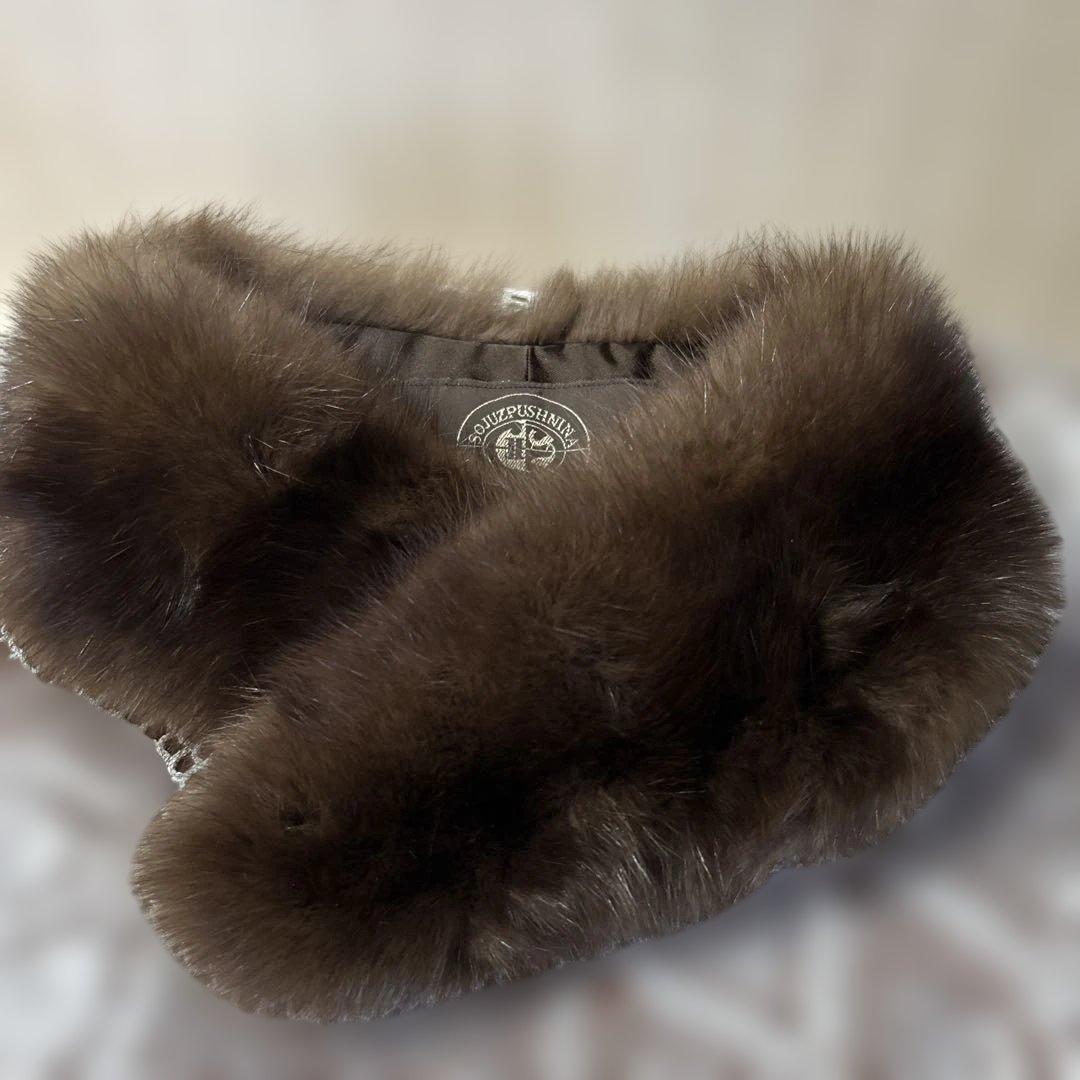 ロシアンセーブル　マフラー　SOBOL