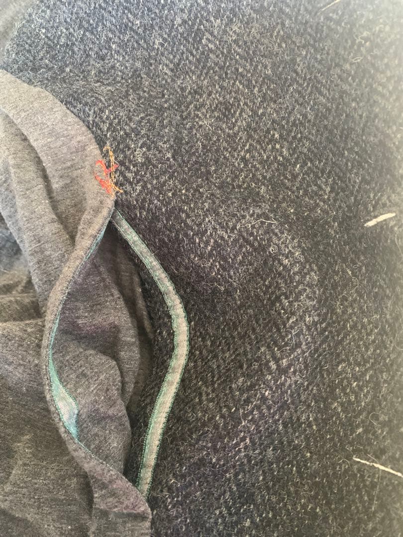 値下げ中　断捨離45r ウールツイードジャケット　ヘリンボーン