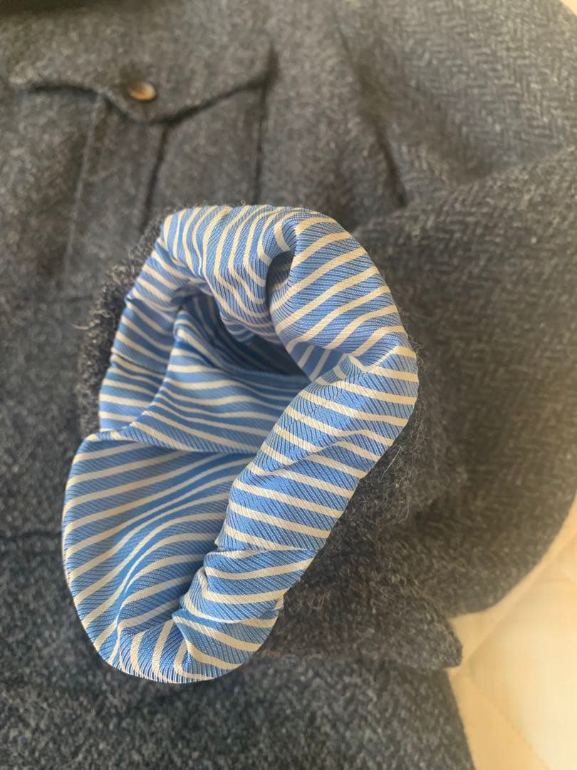 値下げ中　断捨離45r ウールツイードジャケット　ヘリンボーン