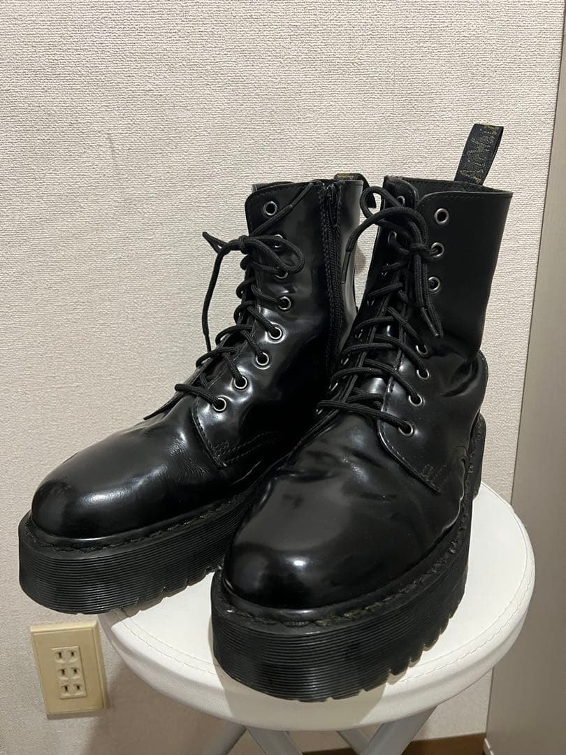 Dr.Martens JADON ブラック　UK9.5 厚底