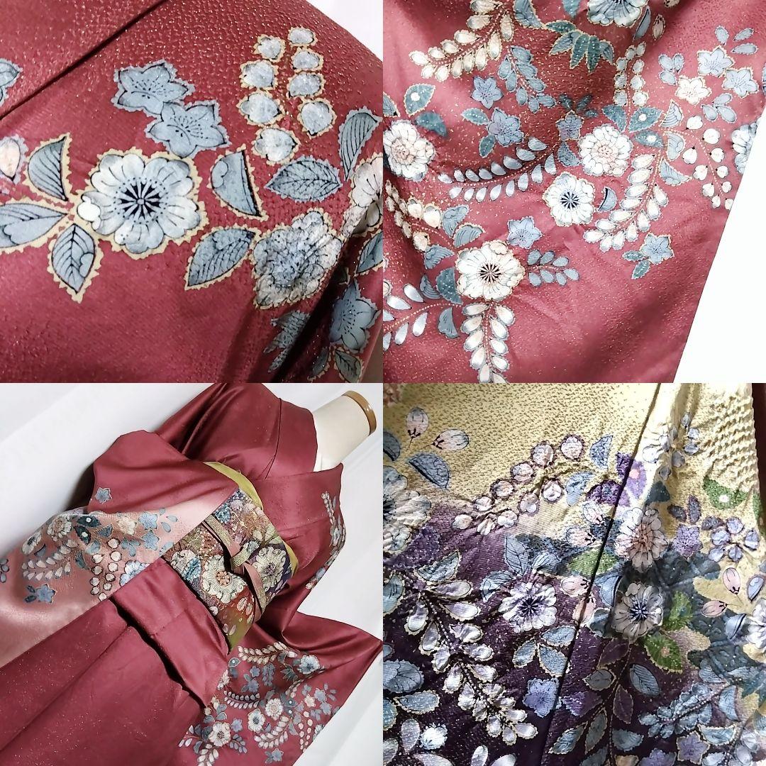 辻ケ花 辻が花 金通し 絞り 辻ヶ花 セット 訪問着 染め分け 袋帯