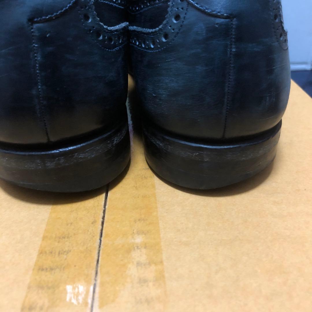 スコッチグレイン インペリアルⅢ ネイビー　レザーシューズ