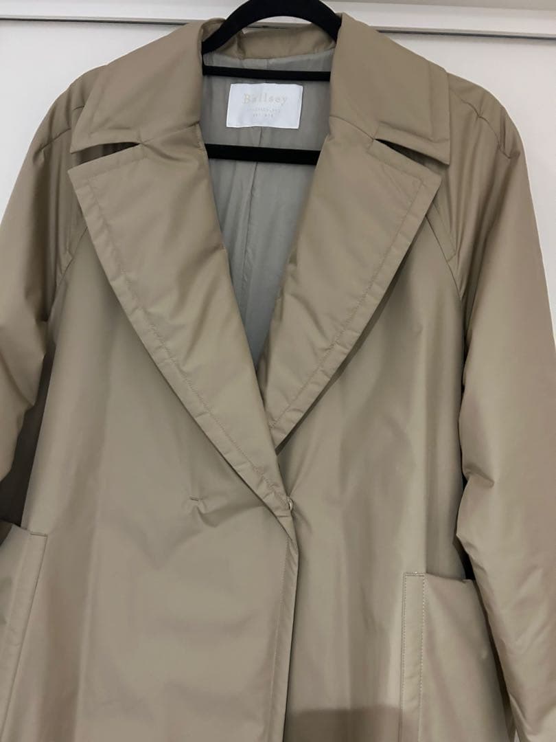BALLSEY パデットタフタ ベルテッドコート36