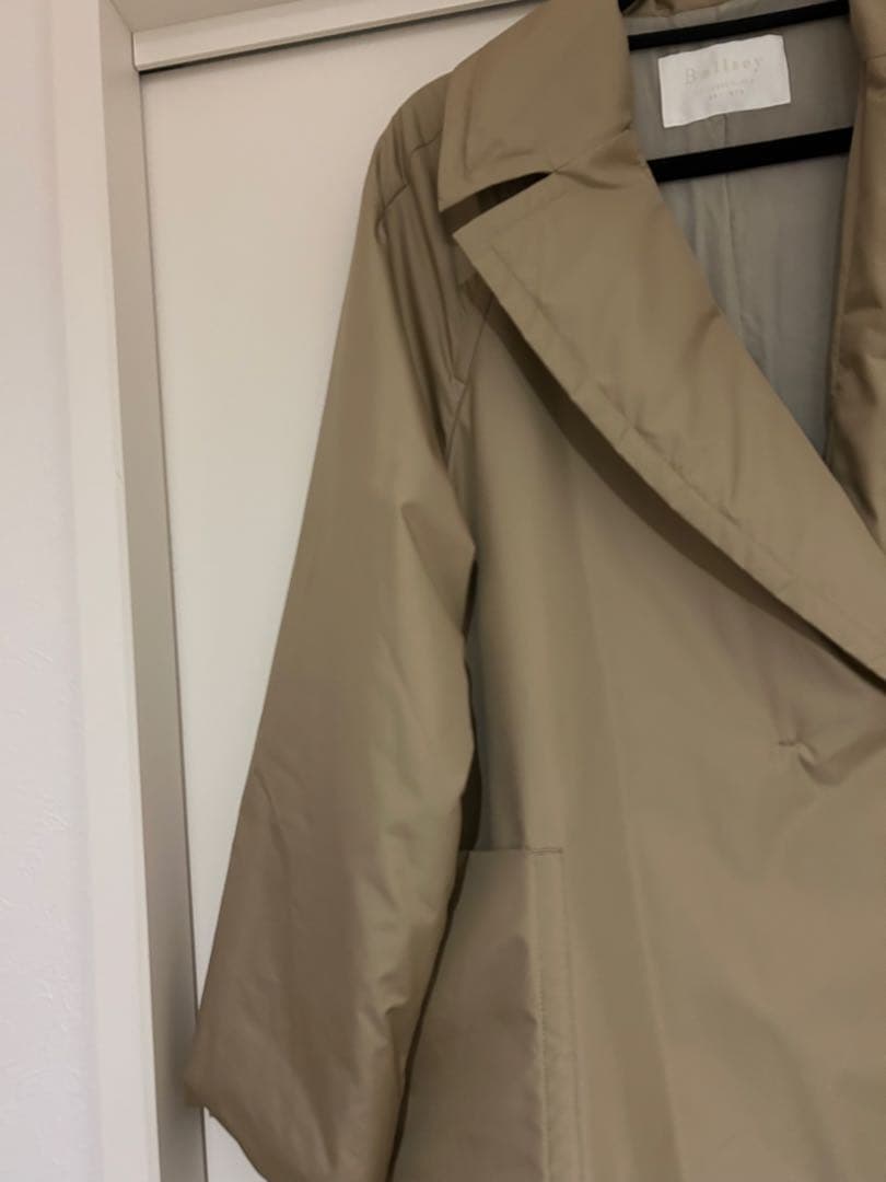 BALLSEY パデットタフタ ベルテッドコート36
