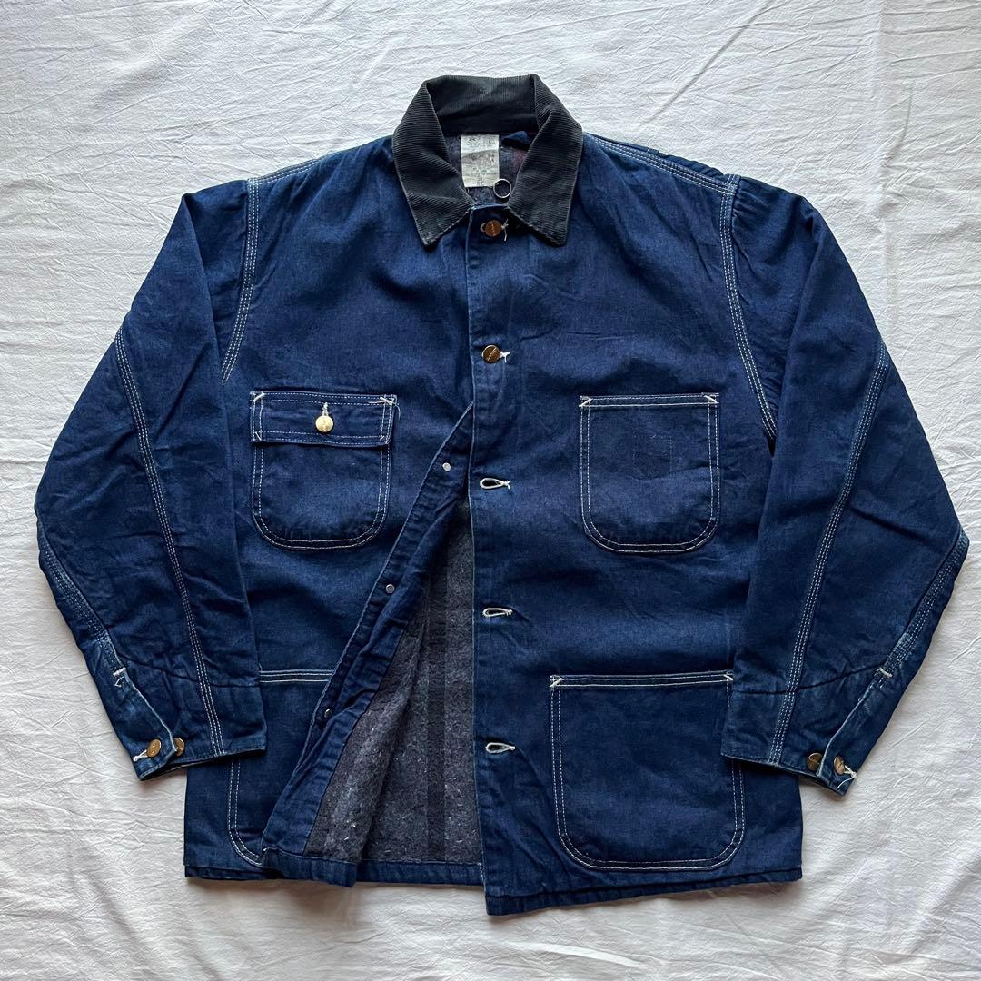 【濃紺】80s Carhartt Denim Chore Coat 38