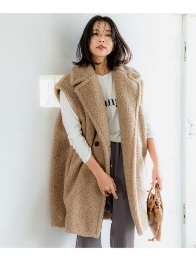 【BARNYARDSTORM】ボアロングベスト　プードルファー　1