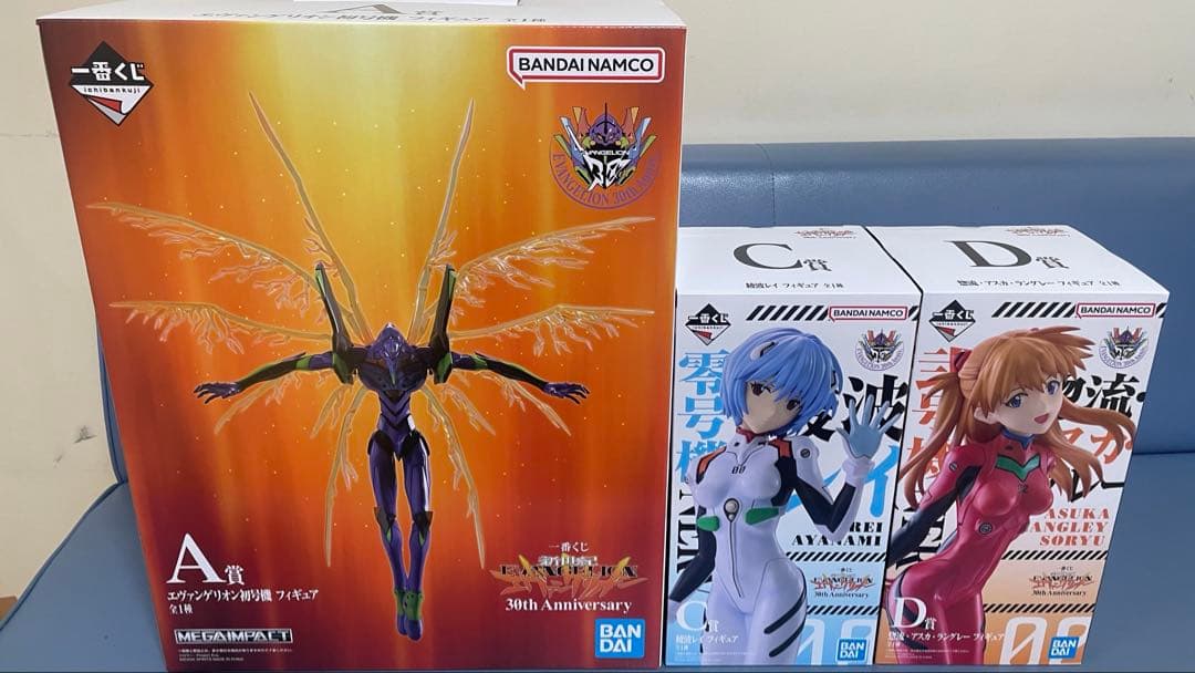 一番くじ 新世紀エヴァンゲリオン　A賞C賞D賞フィギュア3点SET