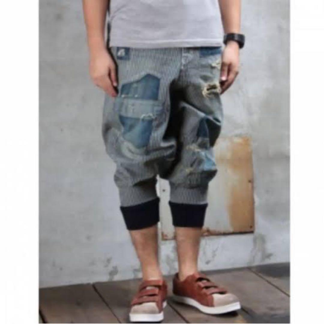 glamb Unplugged denimヒッコリー ニッシー 西島着　サルエル