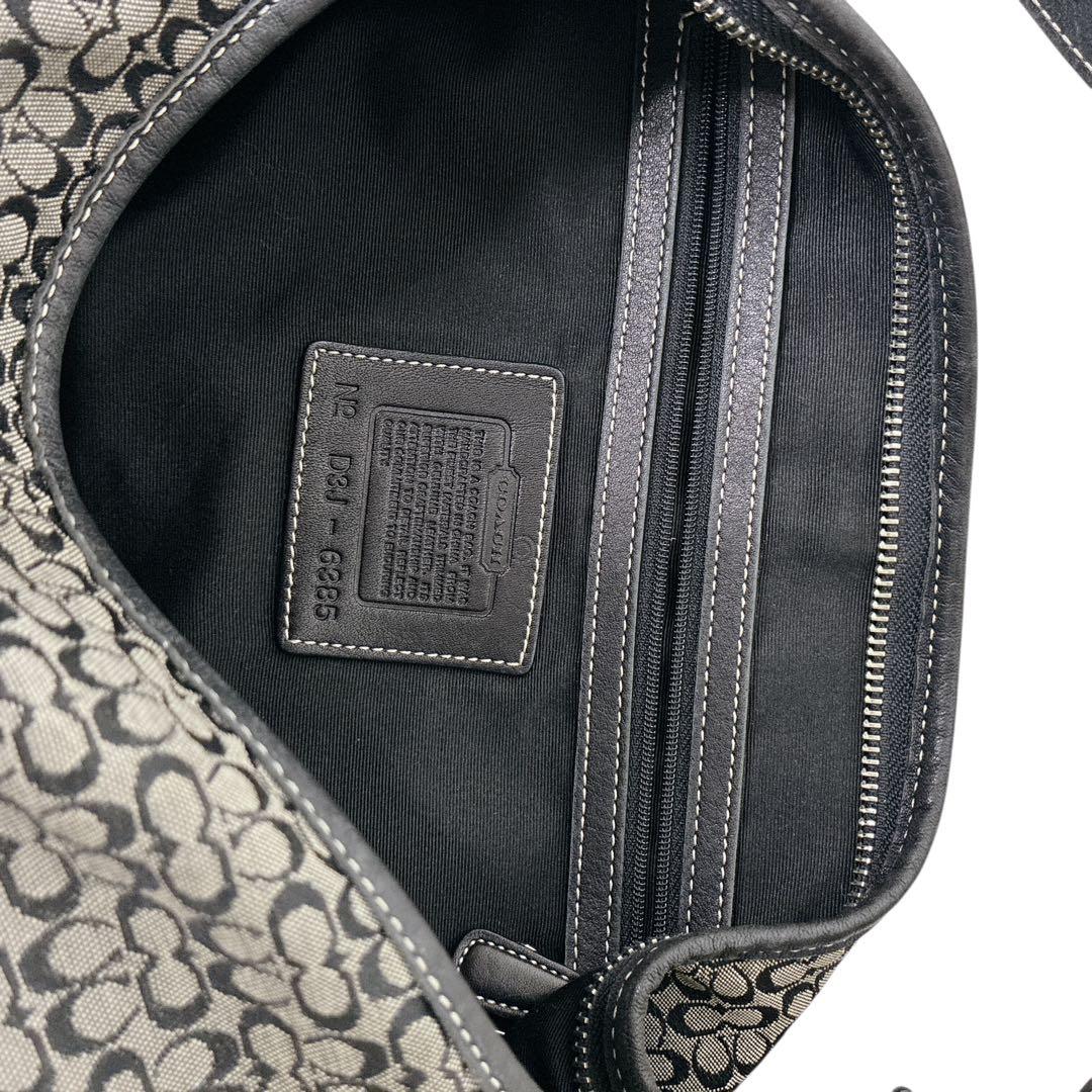 専用❣️COACH 6385 Signature Hobo ワンショルダー 黒