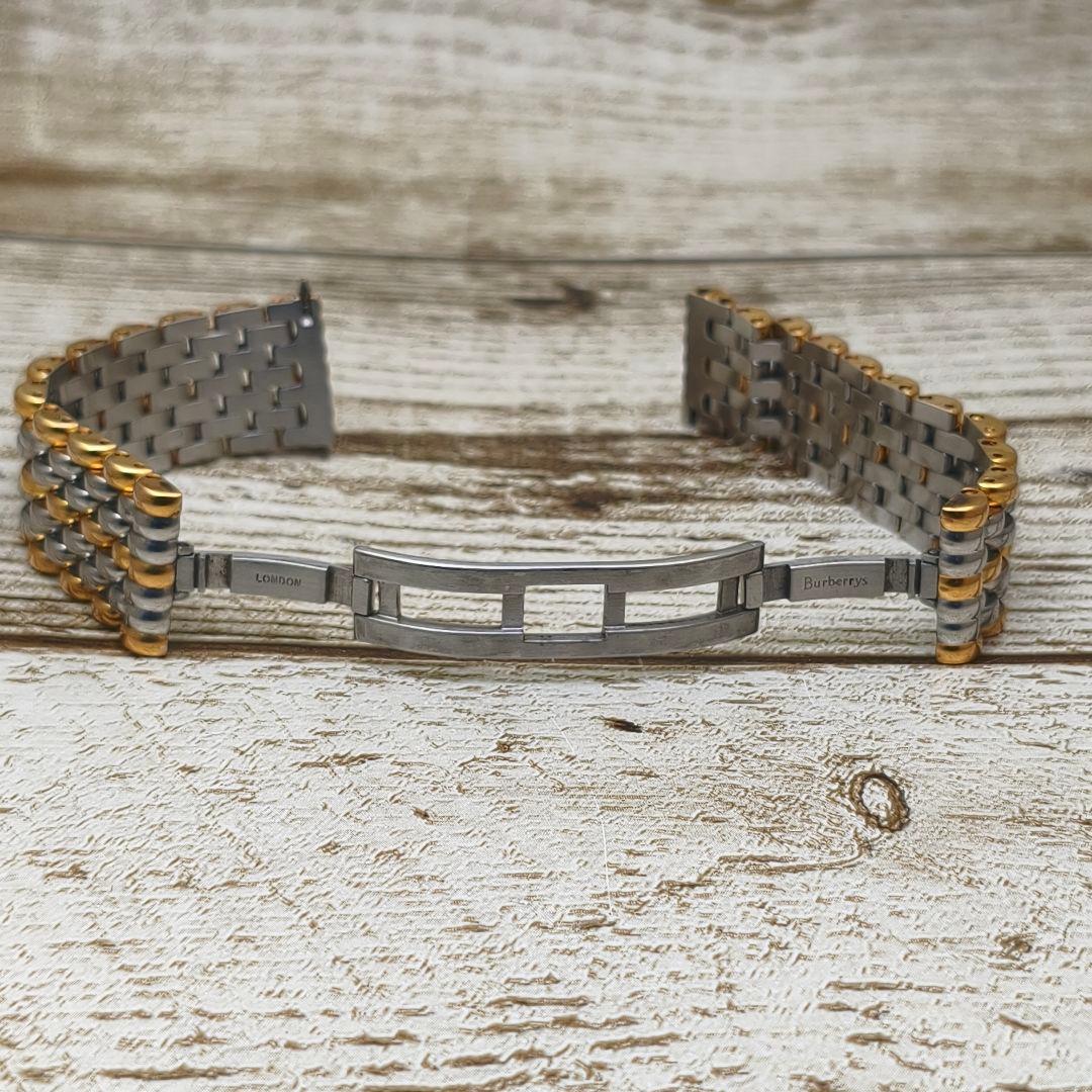 腕時計のバンド 　バーバリー LONDON　ステンレス　金銀コンビ　17.5MM