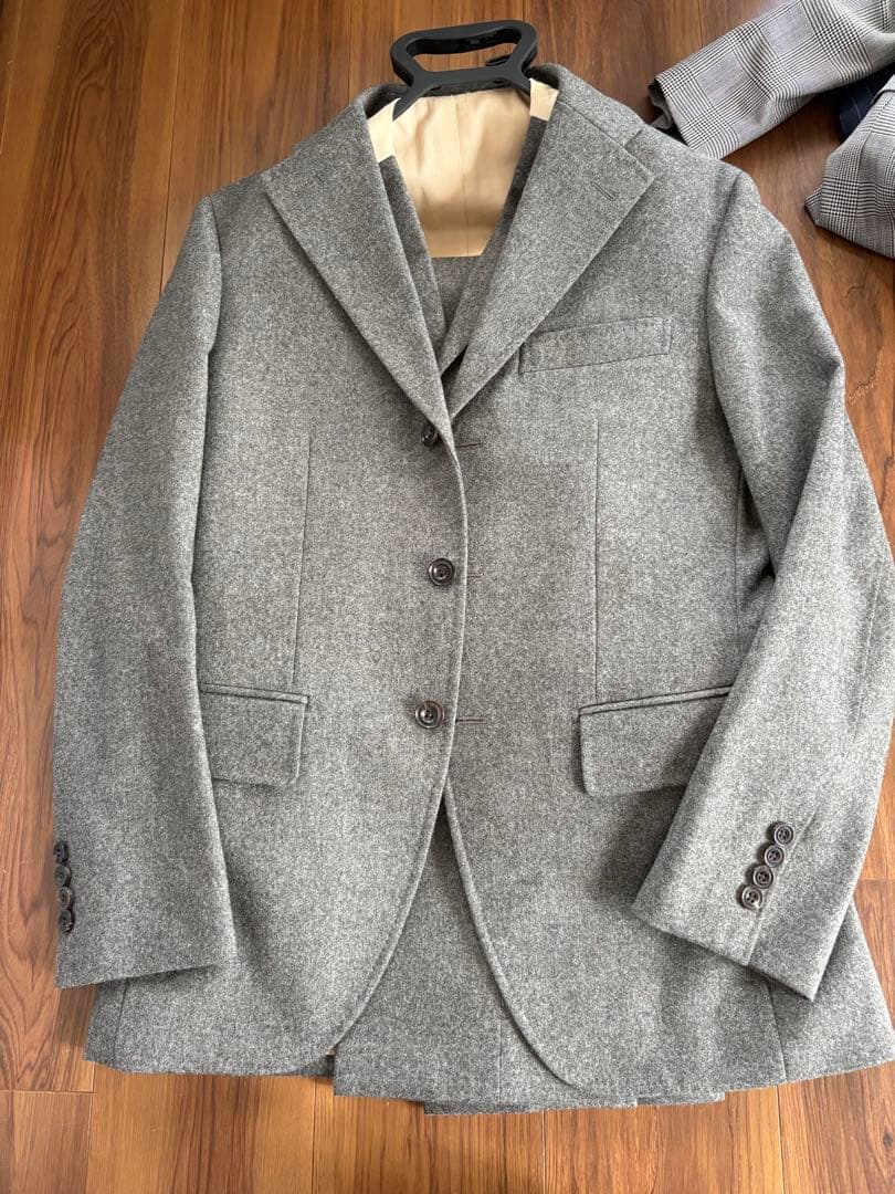 ポールスチュアートPaulStuart スーツ スリーピース　グレー　秋冬