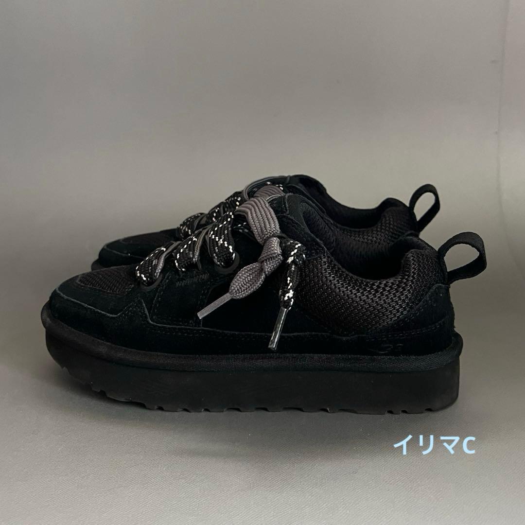 UGG 22cm ロー ローメル 黒　Lo Lowmel 箱付き　訳あり