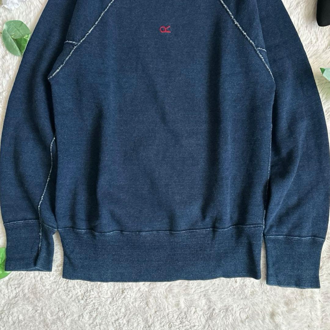 極美品☆45R 45rpm Indigo L/S スウェット R刺繍 2