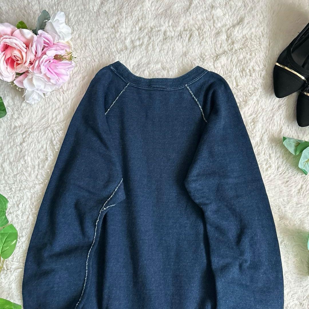 極美品☆45R 45rpm Indigo L/S スウェット R刺繍 2