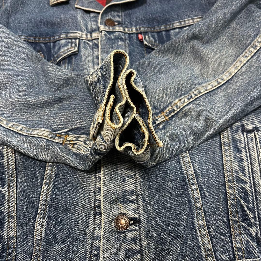 トムヤムクン。様 【Levi’s】80s 裏地チェックネル デニムジャケット