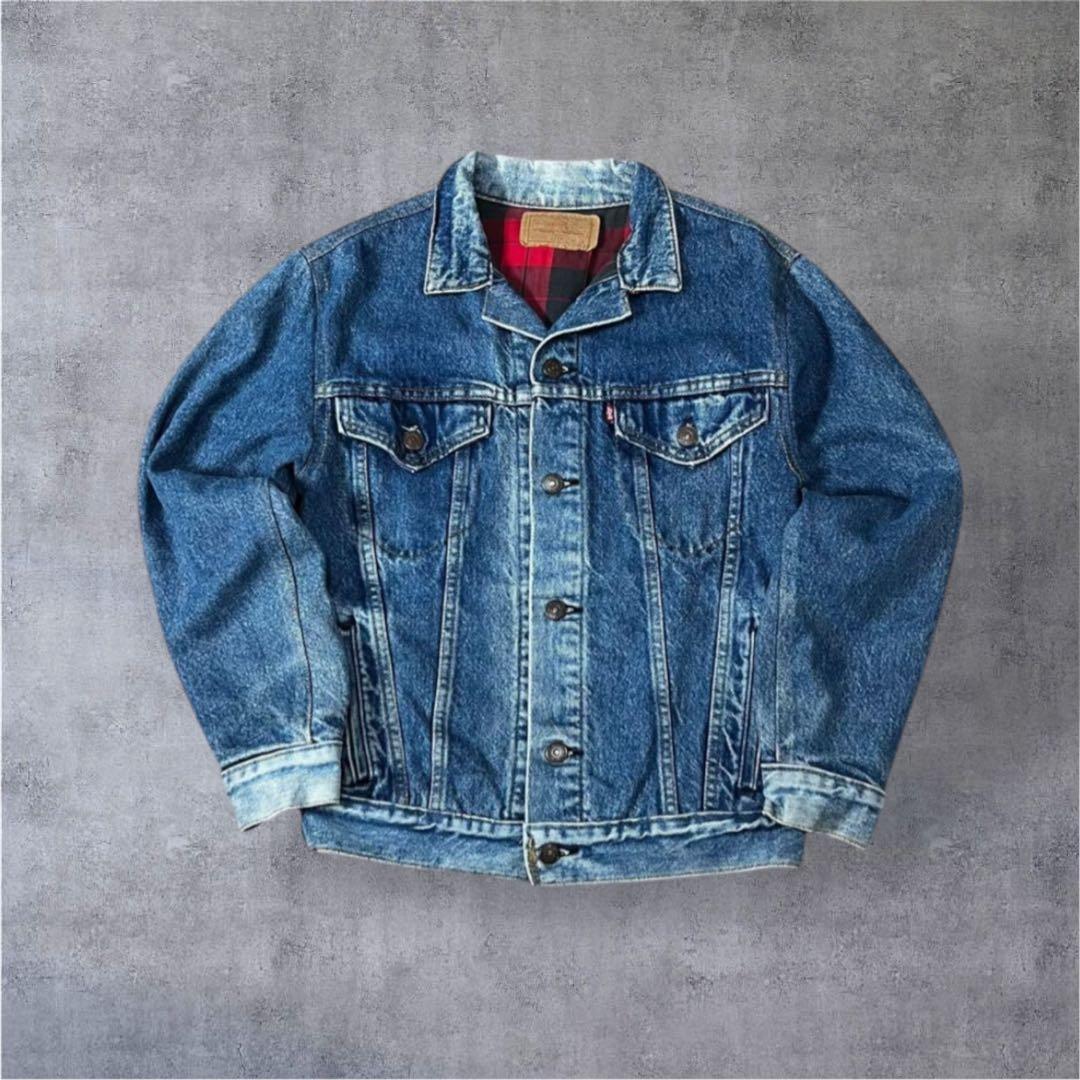 トムヤムクン。様 【Levi’s】80s 裏地チェックネル デニムジャケット