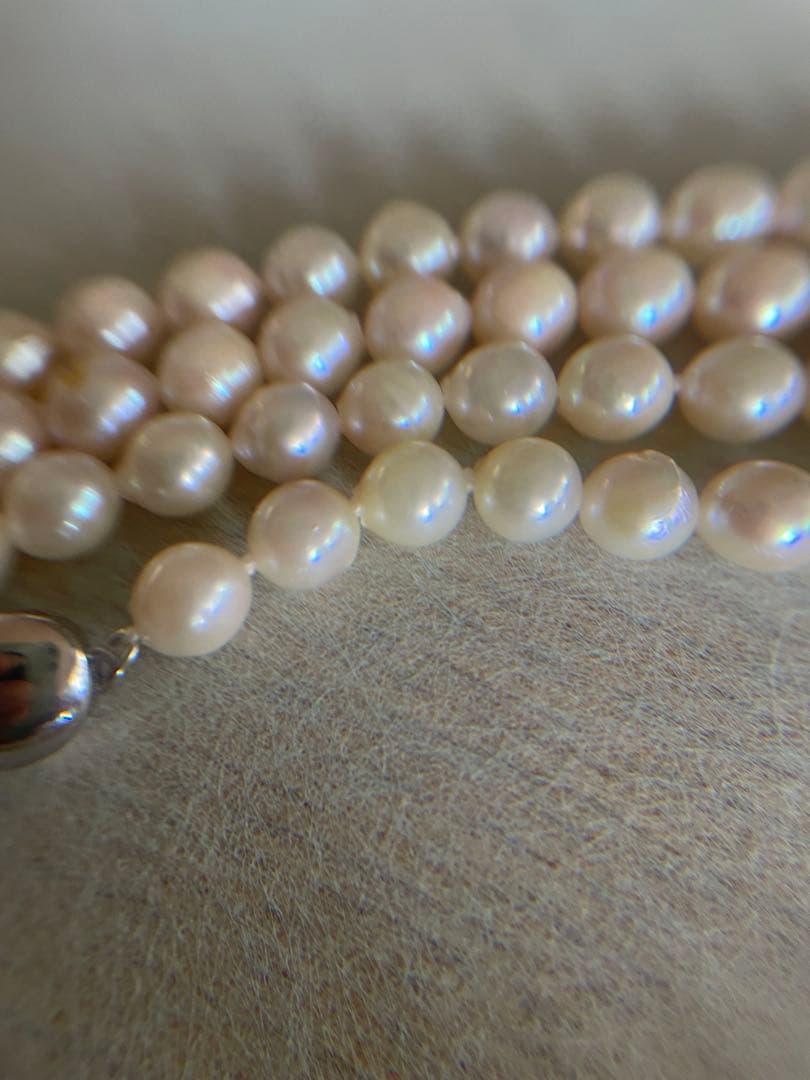 アコヤ真珠(ラウンド)ロングネックレス(110cm) シルバークラスプ