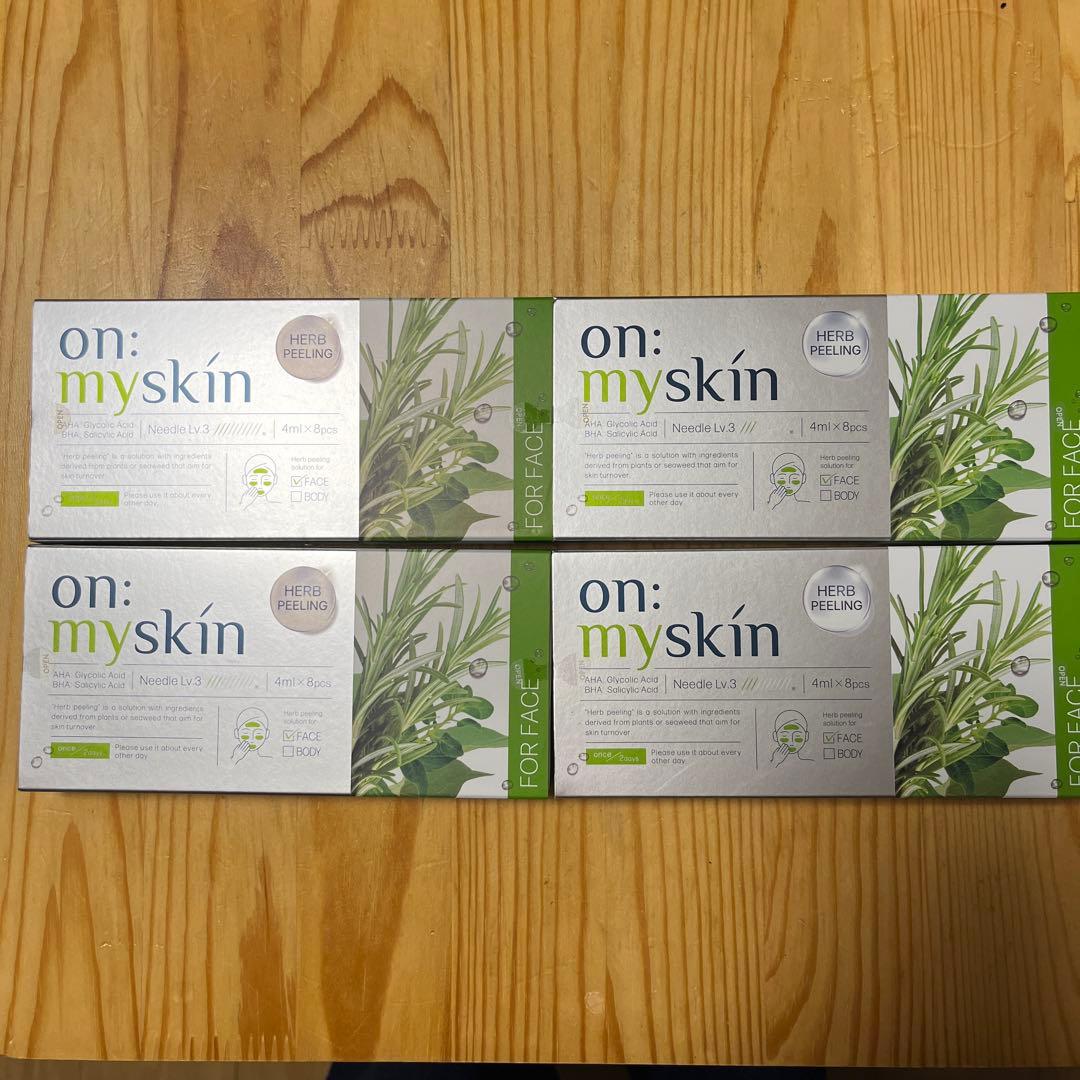 on: myskin オンマイスキン　ハーブピーリング　4箱セット