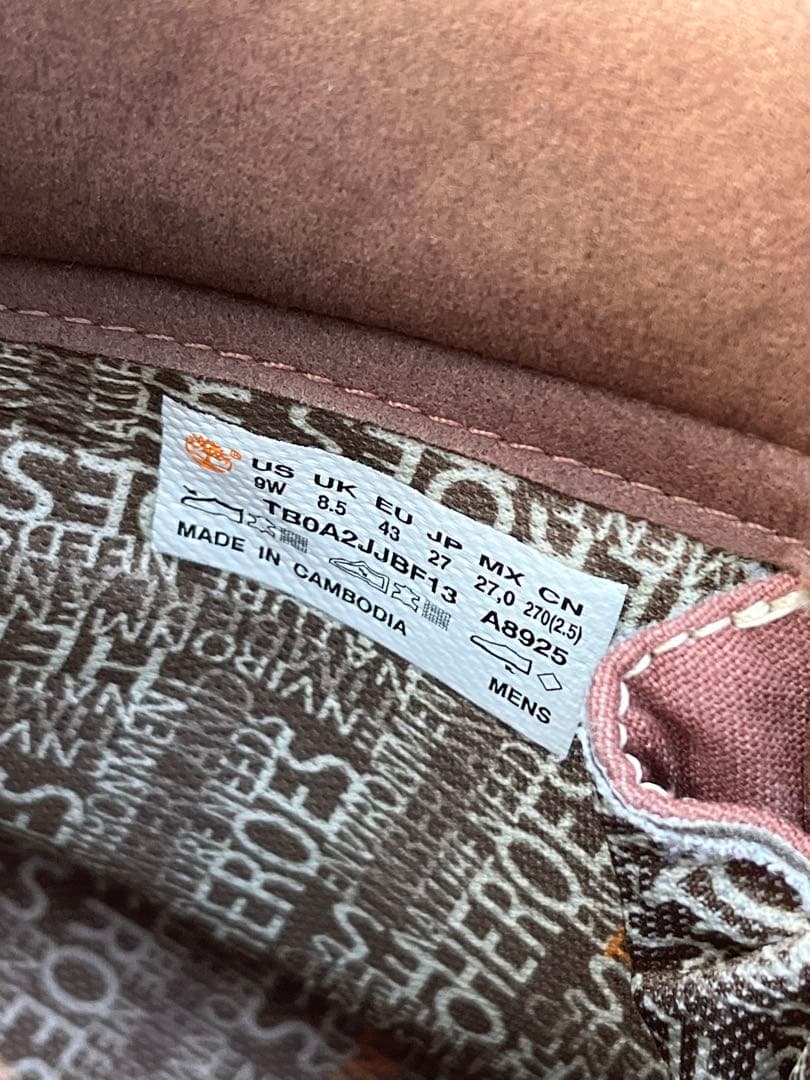 Timberland ワークブーツ ブラウン us9 27.0