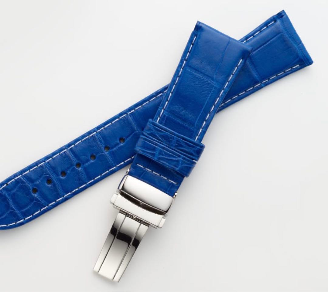 Grand Seiko レザーストラップ 青　市川海老蔵セレクト　22mm