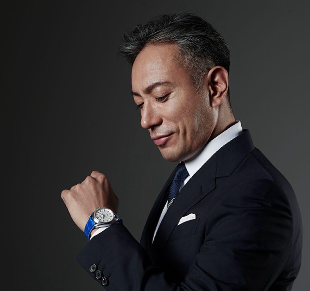 Grand Seiko レザーストラップ 青　市川海老蔵セレクト　22mm