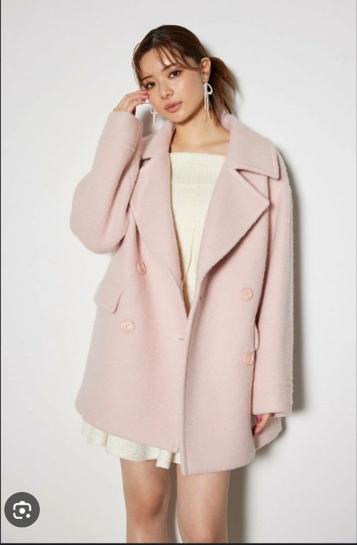 rienda スライバーメニーウェイPコート M ピンク 新品未使用