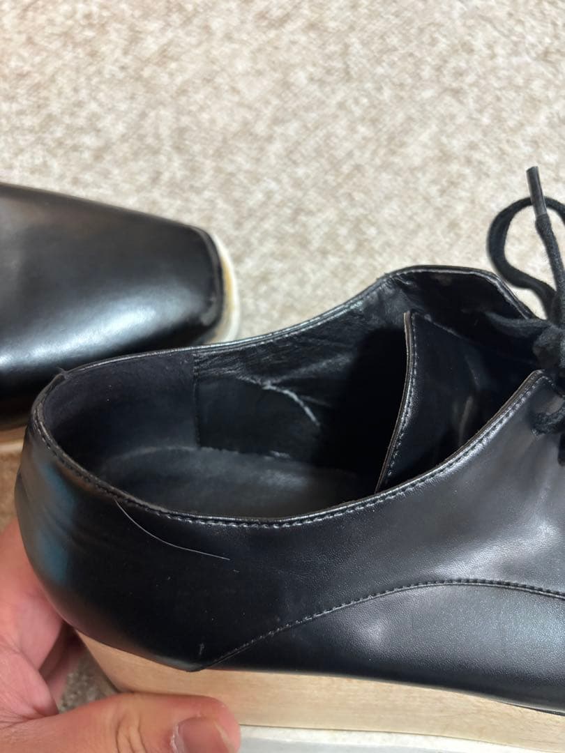 STELLA McCARTNEY 黒 厚底シューズ　38