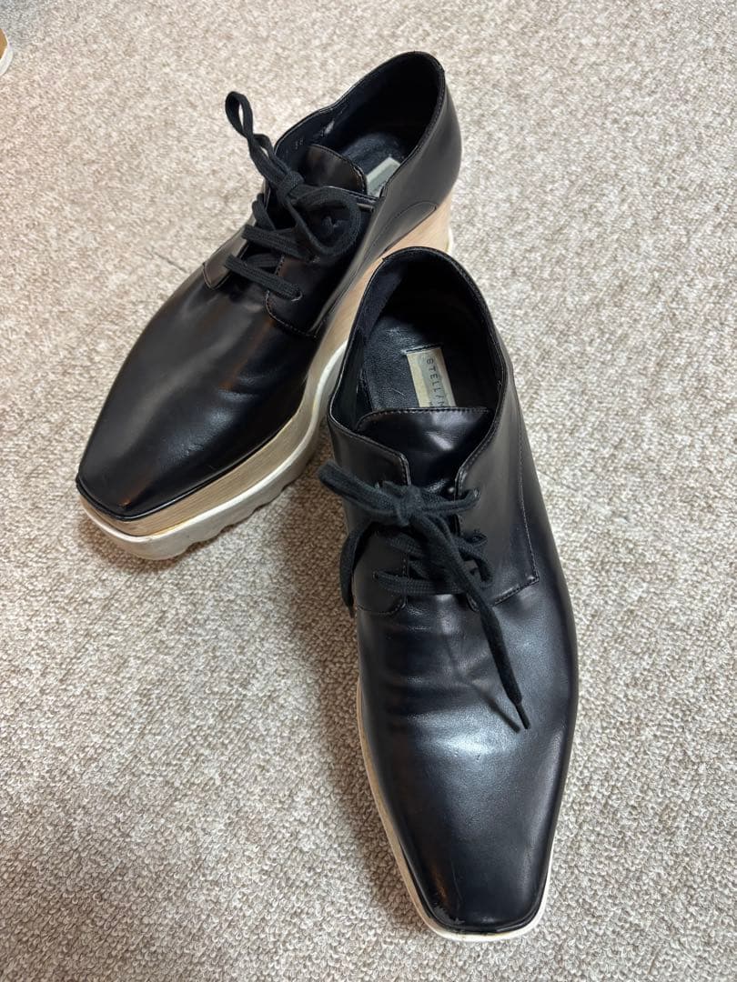 STELLA McCARTNEY 黒 厚底シューズ　38