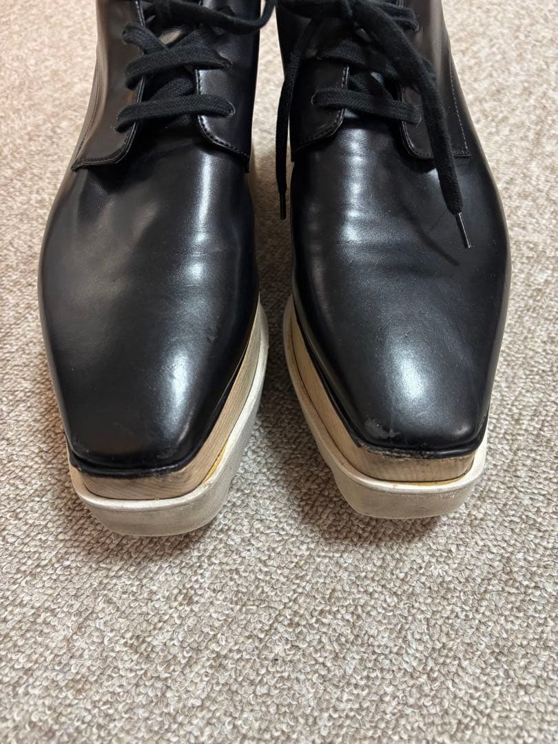 STELLA McCARTNEY 黒 厚底シューズ　38